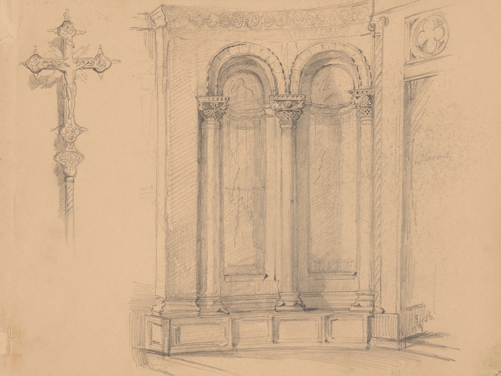 Fragment of the interior of St. Mark’s Church in Venice