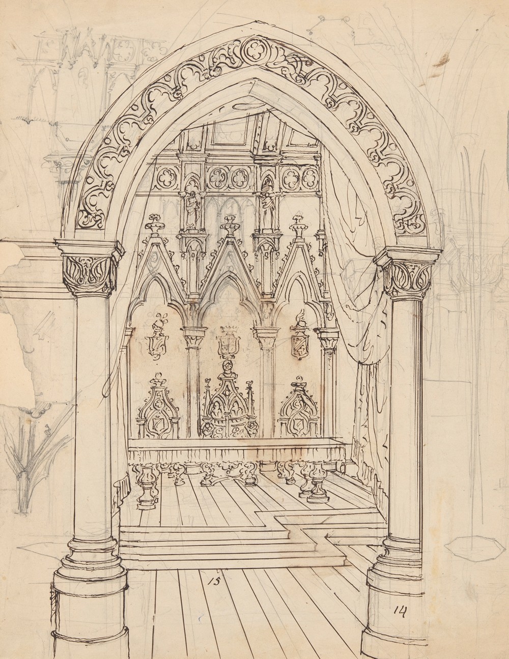 Interior of the Gothic hall