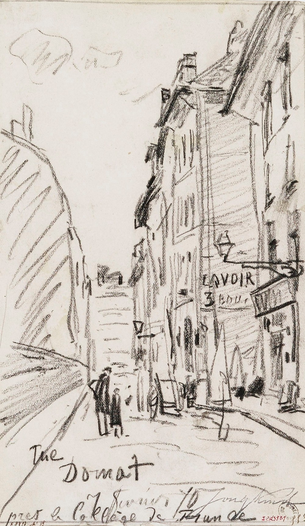 Rue Domat, le 7 février 1870. 5ème arrondissement
