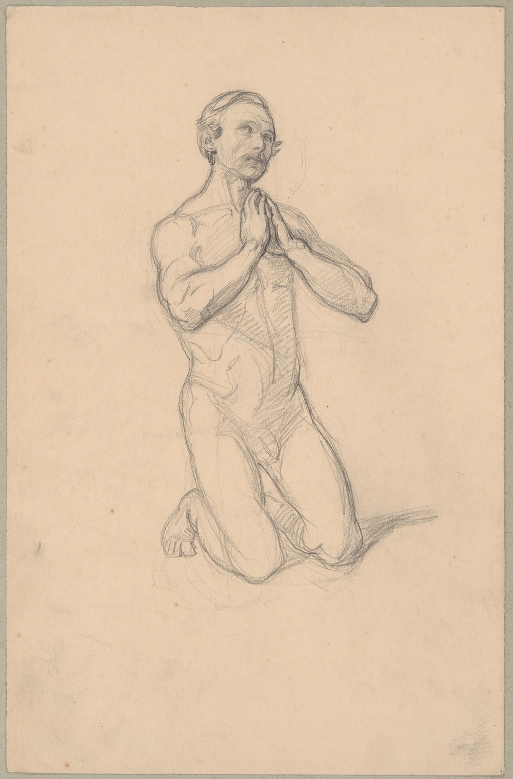 Nude sketch to the figure of St. Matthias to the painting ‘Martyrdom of St. Matthias’