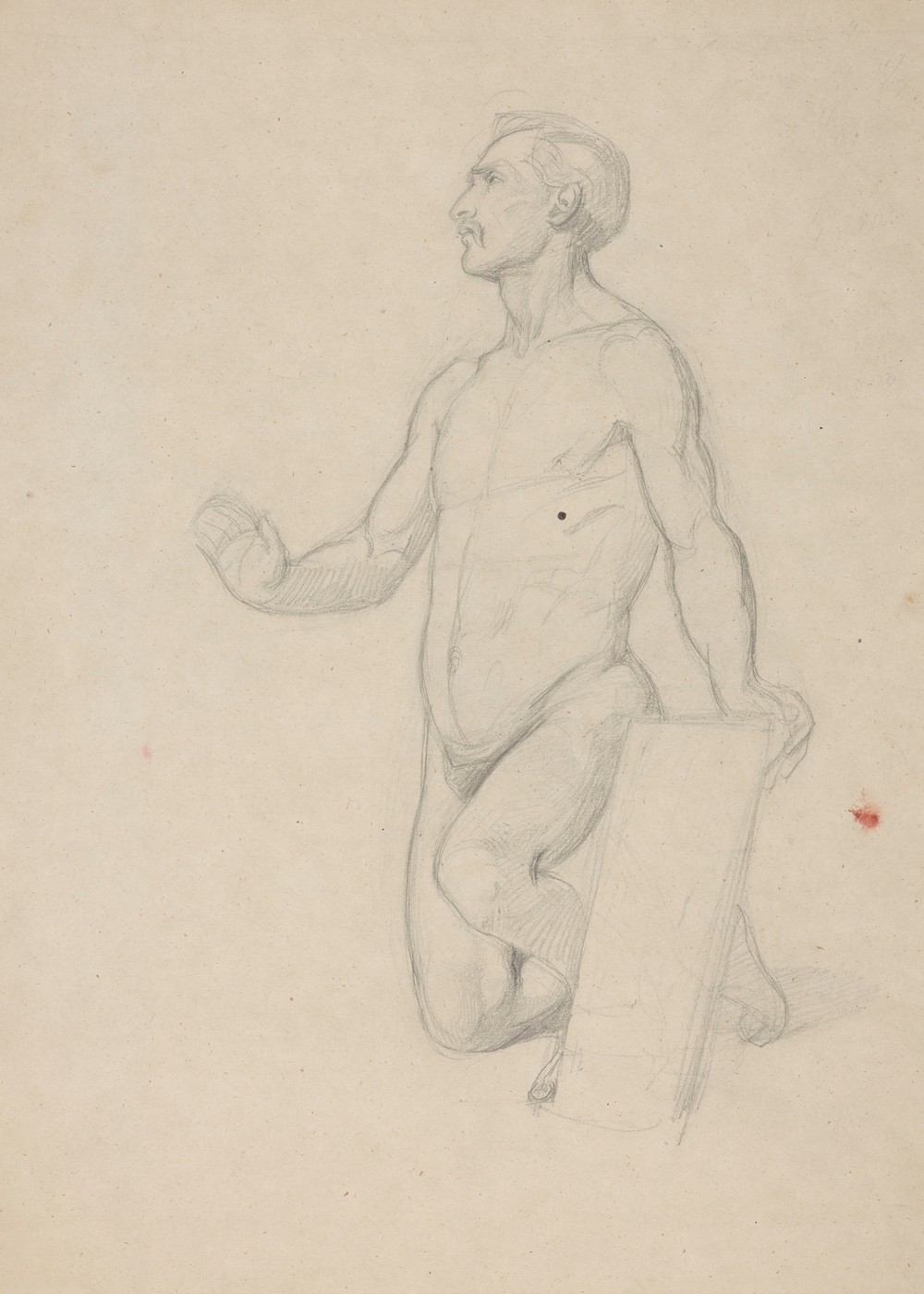 Nude study for the figure of Moses in the painting ‘The Immaculate Conception of the Blessed Virgin Mary’