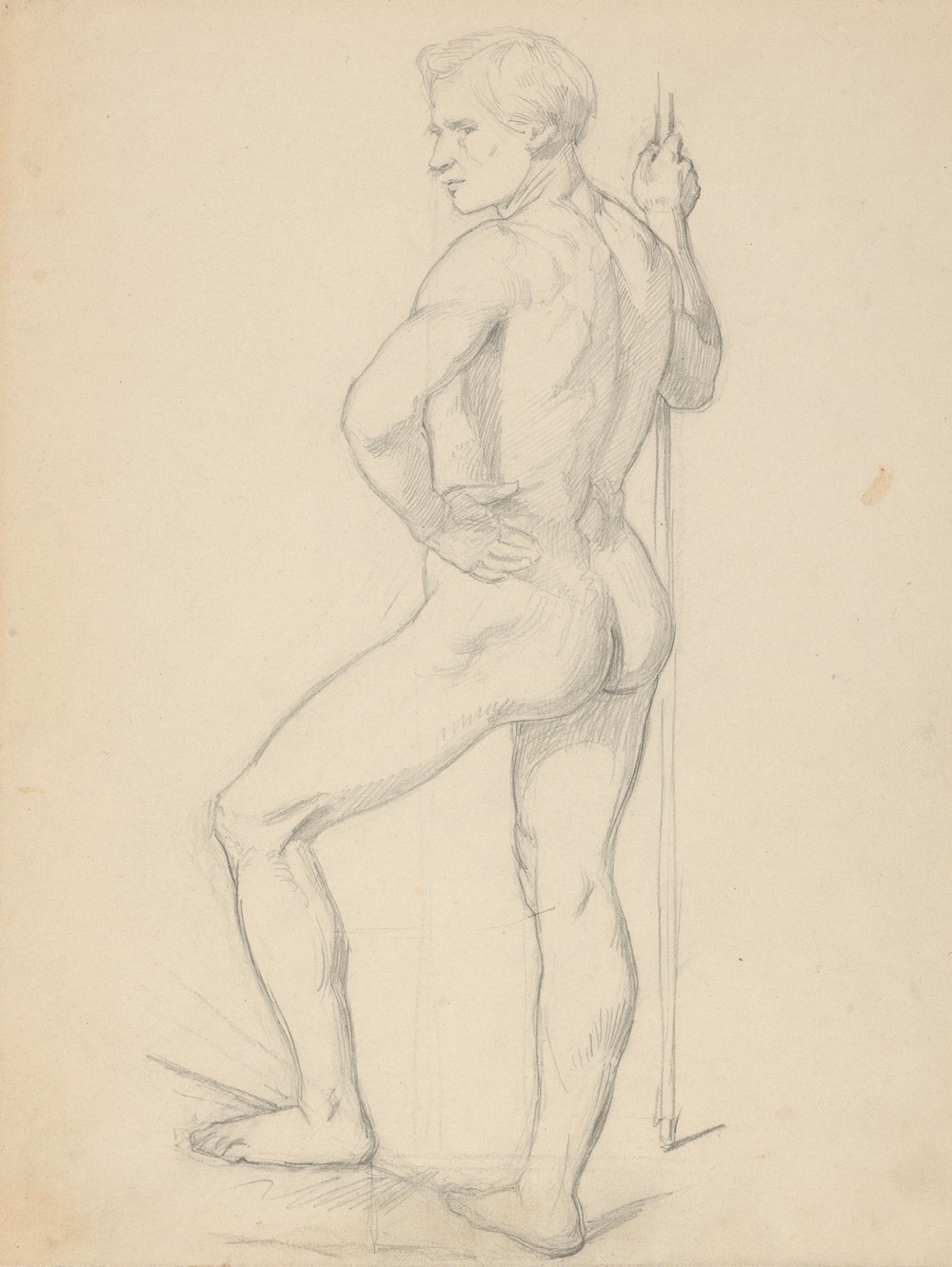 Nude study of guardian to the painting ‘Katarzyna Jagiellonka in Gripsholm Prison’