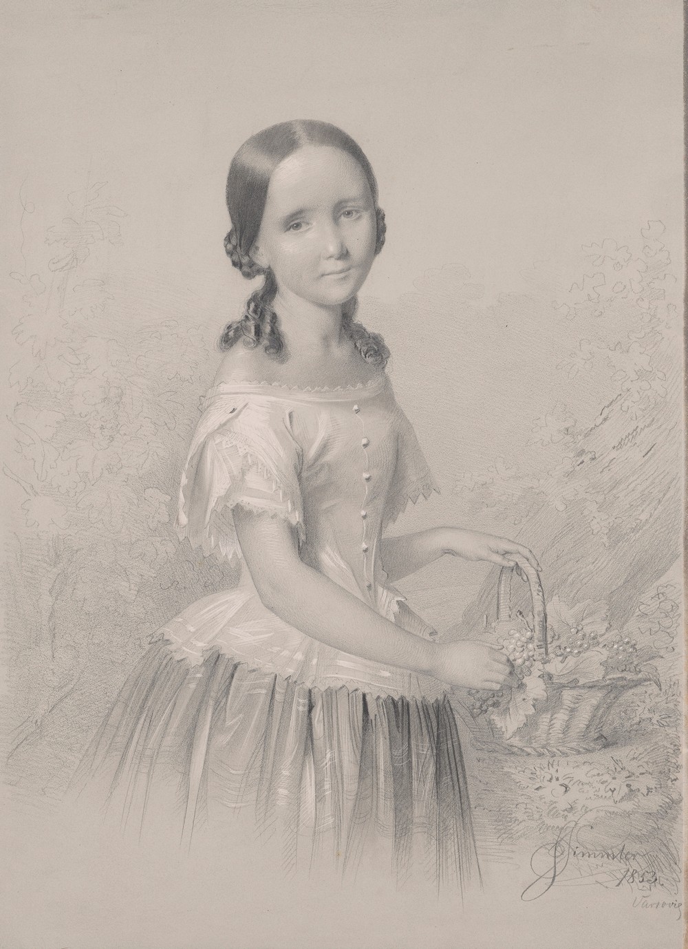 Portrait of Franciszka Wołowska, sister of the mother of Feliks Jasieński