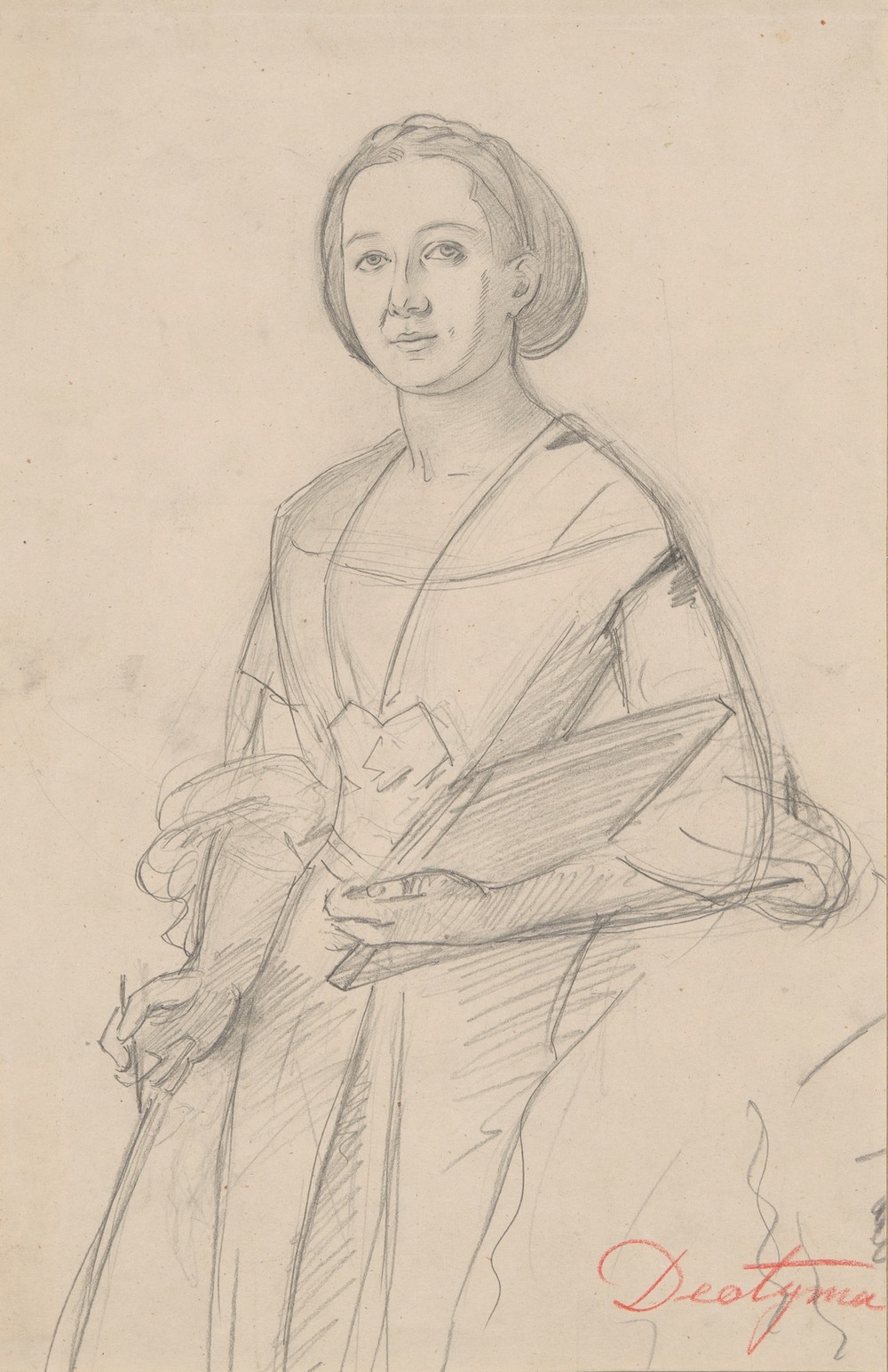 Portrait study of Jadwiga Łuszczewska – Deotyma