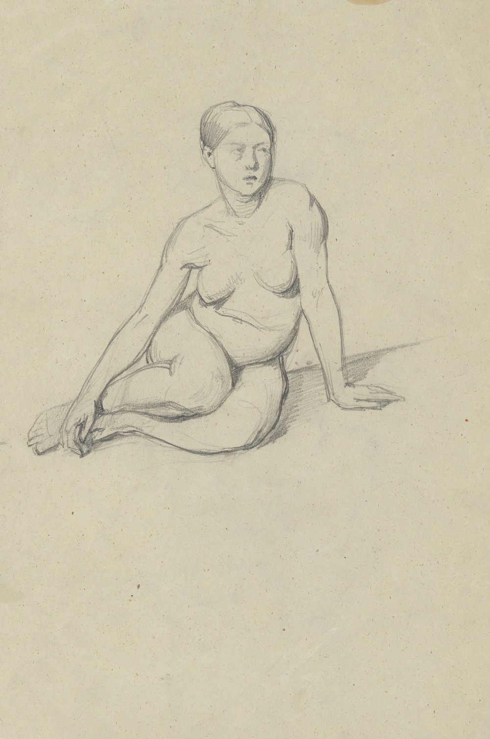 Sketch of a nude female