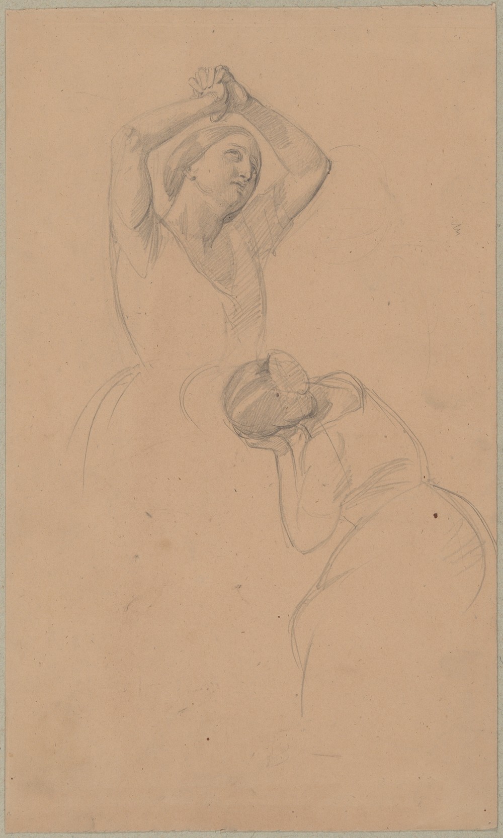 Sketch of two female figures to the painting ‘Martyrdom of St. Josaphat Kuntsevych’