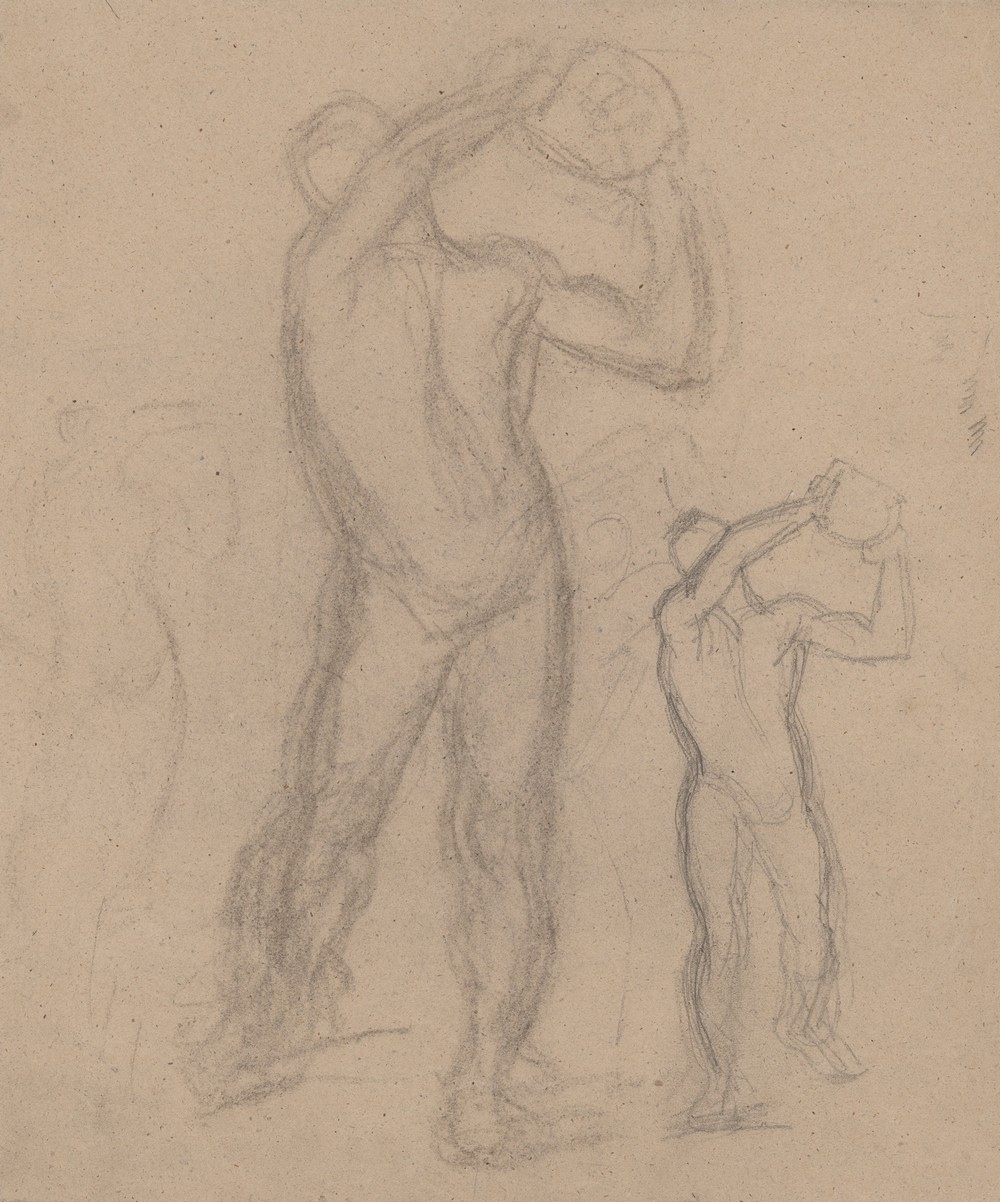 Sketches of male nude for the painting ‘Martyrdom of St. Matthias’