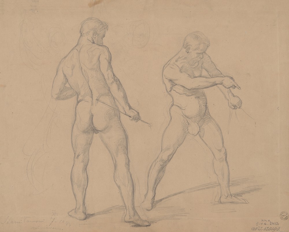 Studies of nude males to the painting ‘Martyrdom of St. Josaphat Kuntsevych’