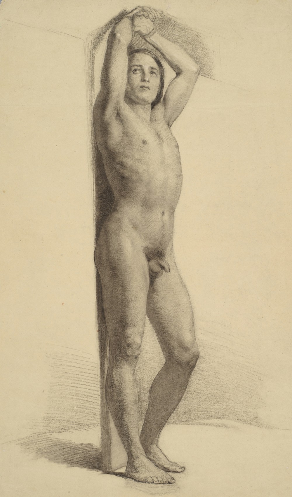 Study of a nude male to the figure of St. Sebastian