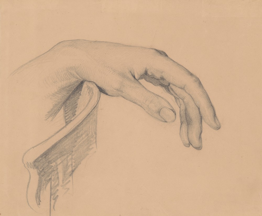Study of Christ’s left hand to the painting ‘Entombment’