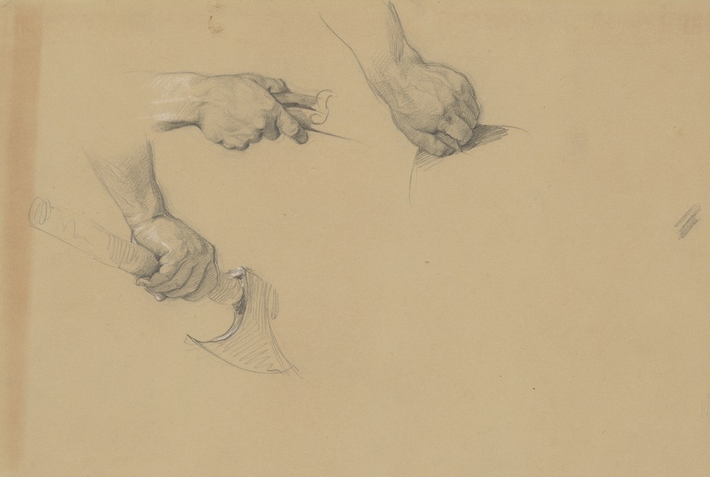 Study of hands to the painting ‘Martyrdom of St. Josaphat Kuntsevych’
