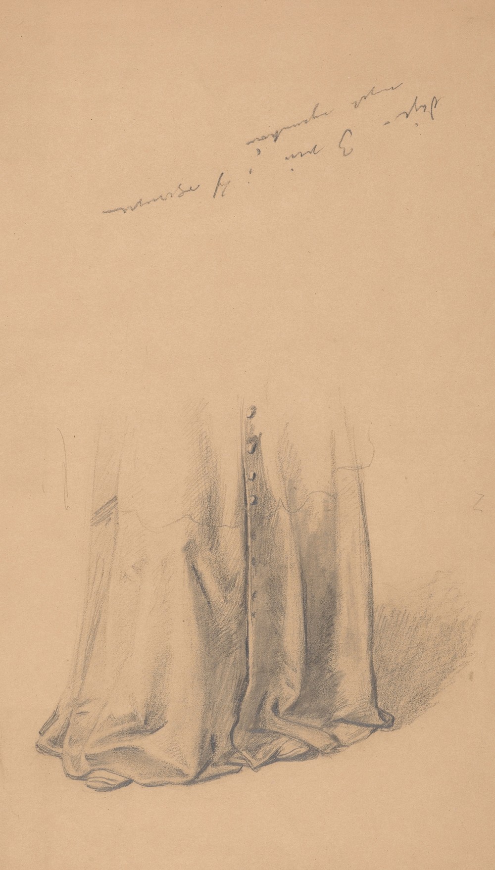 Study of lower part of the robe of Bishop Piotr Wysz for the painting ‘Queen Jadwiga’s Oath’