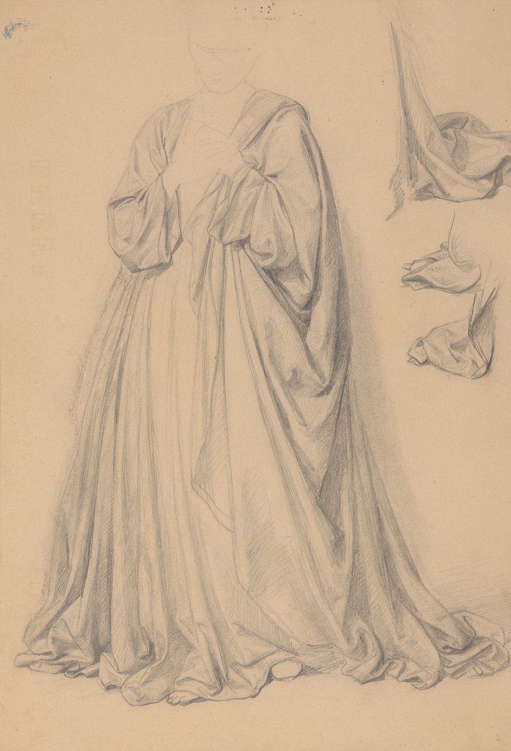 Study of Mary’s robes for the painting ‘The Immaculate Conception of the Blessed Virgin Mary’