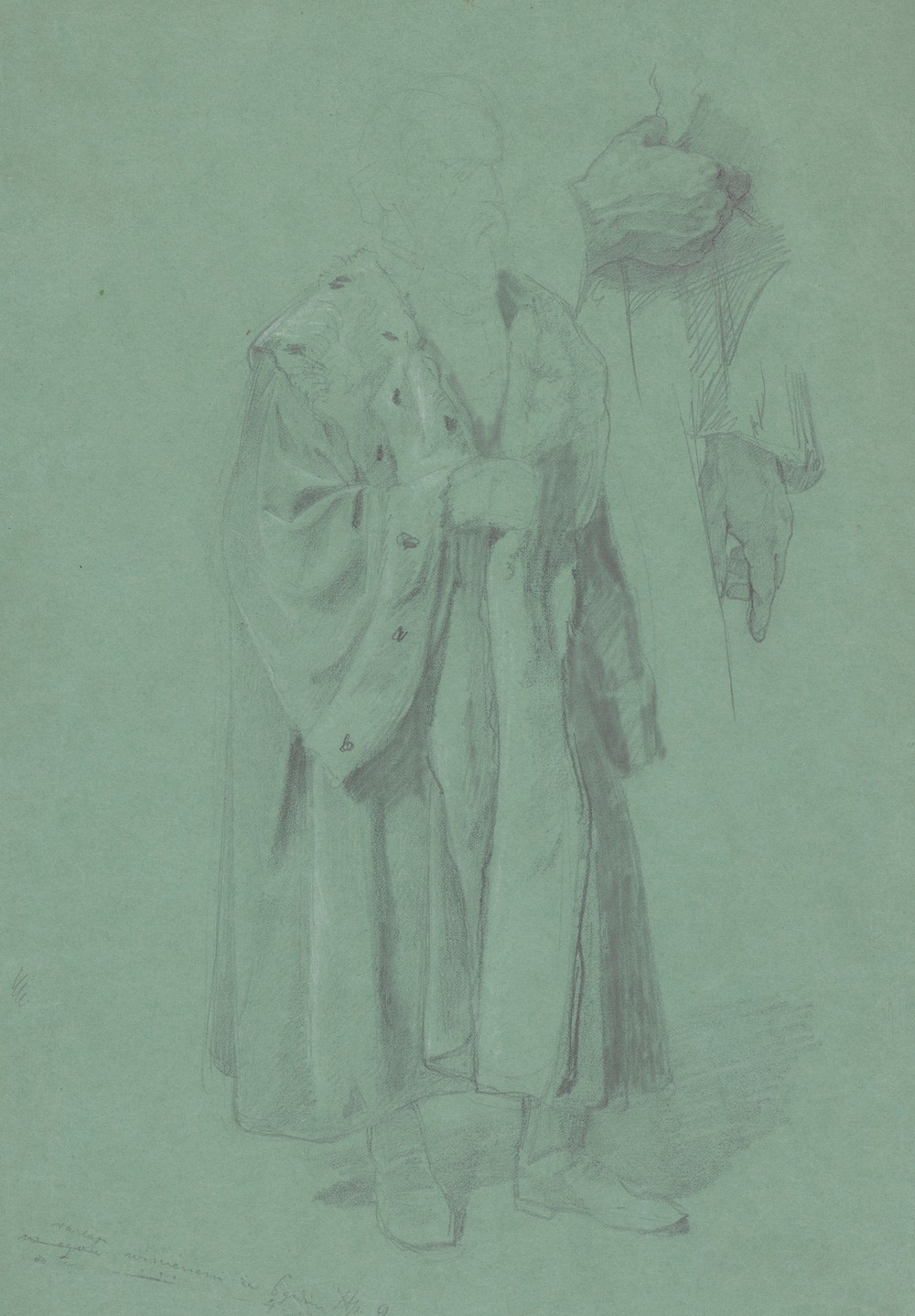 Study of the figure of King Sigismund for the painting ‘The Upbringing of Sigismund Augustus’