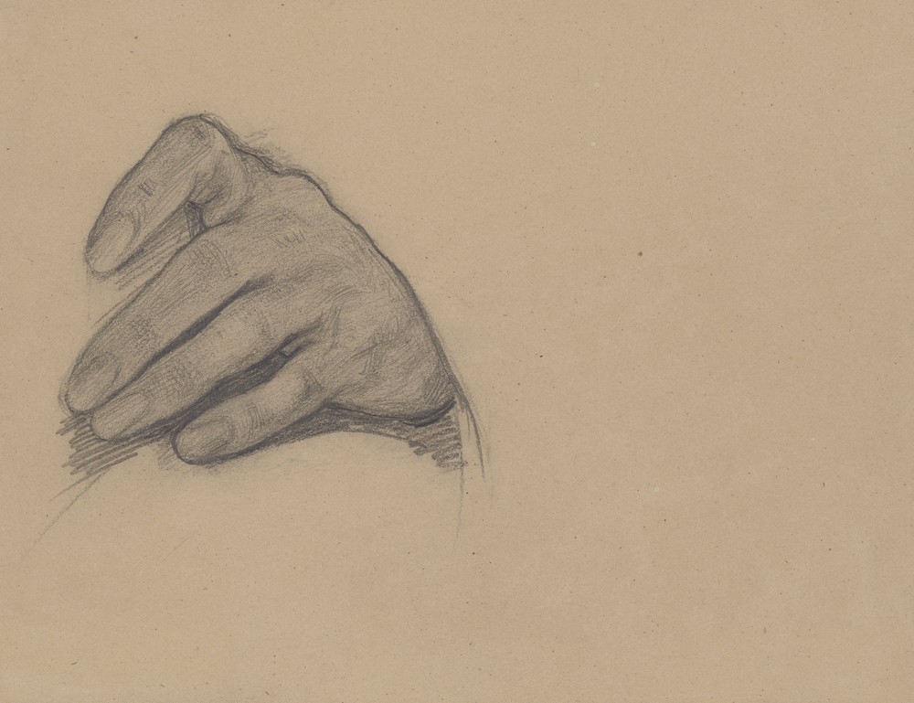 Study of the left hand of Władysław Jagiełło for the painting ‘Queen Jadwiga’s Oath’