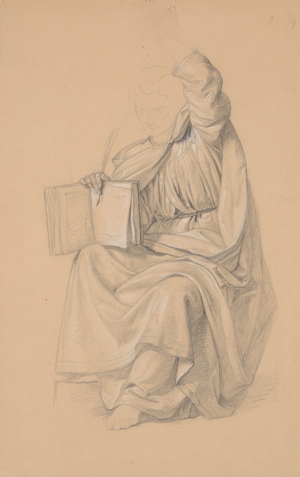 Study of the Prophet Isaiah’s robes for the painting ‘The Immaculate Conception of the Blessed Virgin Mary’