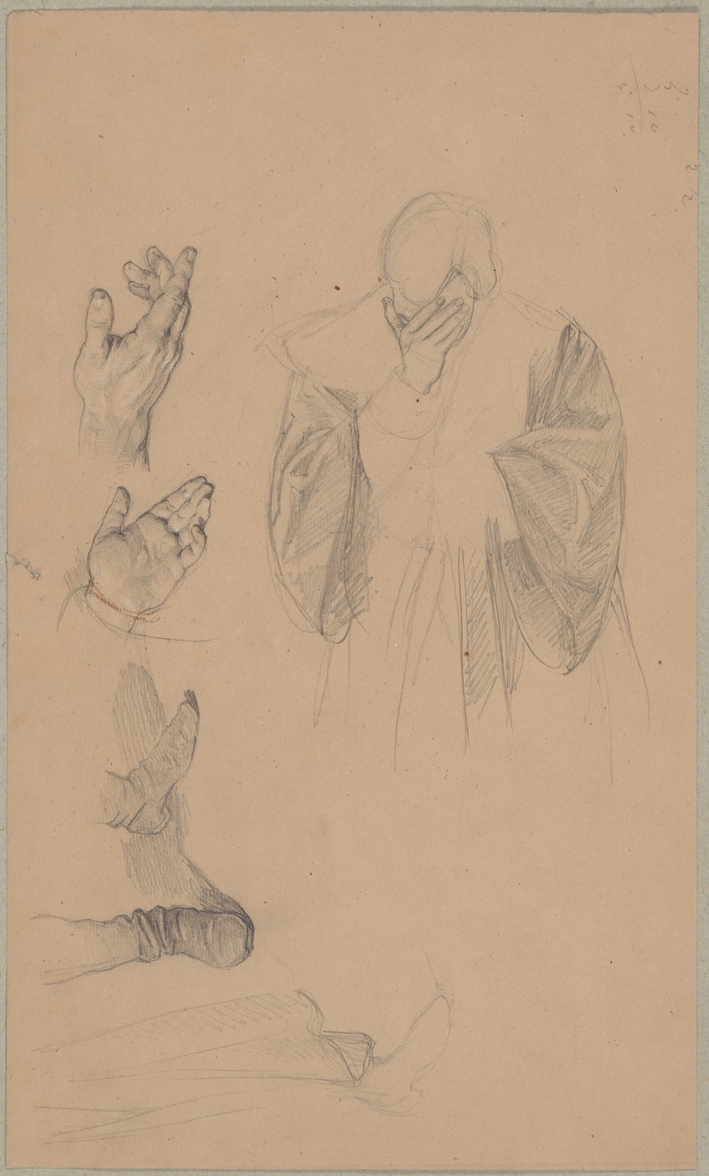 Study to an unidentified figural composition
