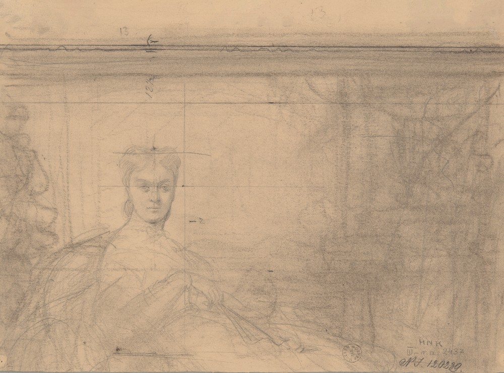 The Upper Part of the Sketch to the Portrait of Emilia Włodkowska