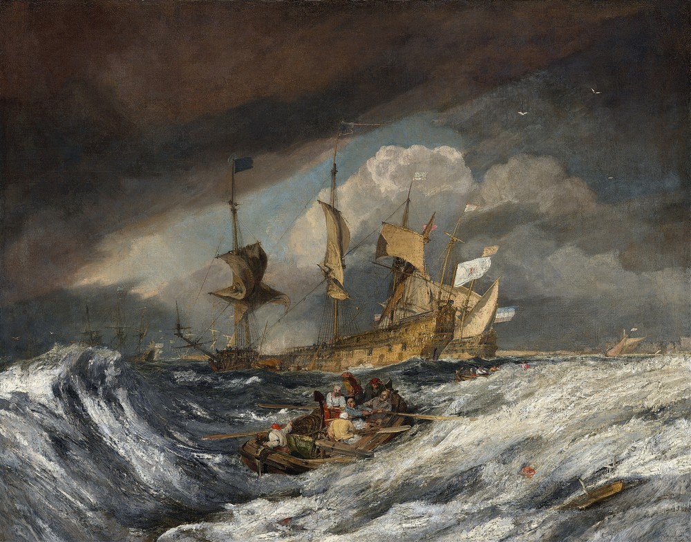 Boats Carrying Out Anchors to the Dutch Men of War (c. 1804)
