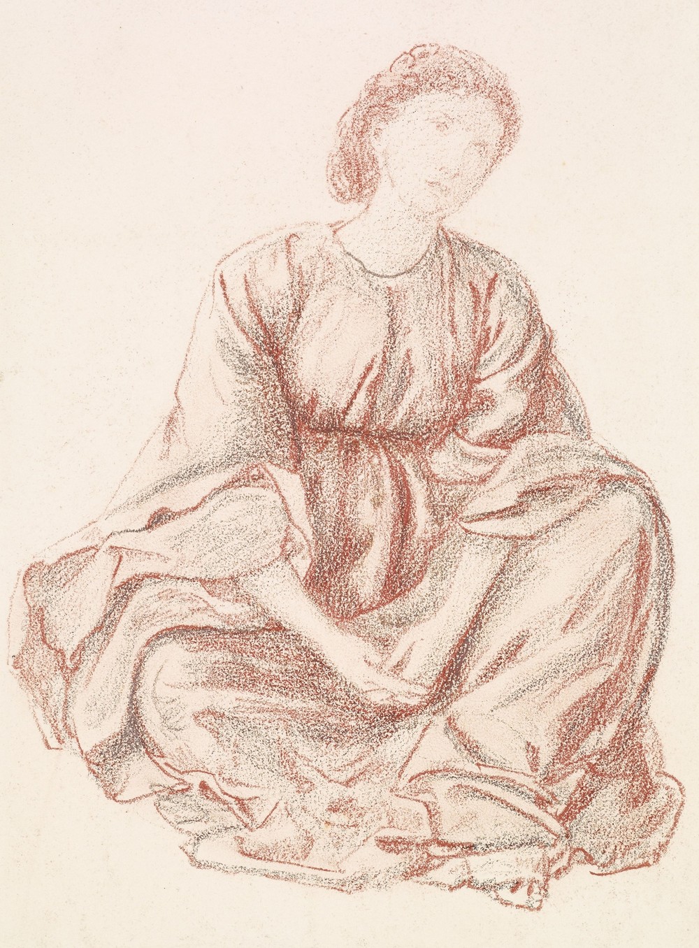 Green Summer – Drapery Study for the Central Figure
