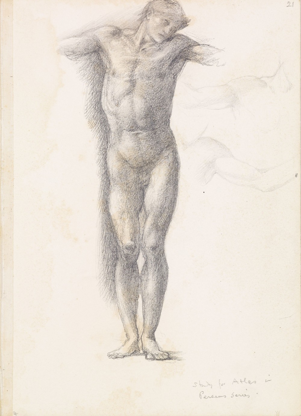 Sketchbook – Study for Atlas in Atlas Turned to Stone