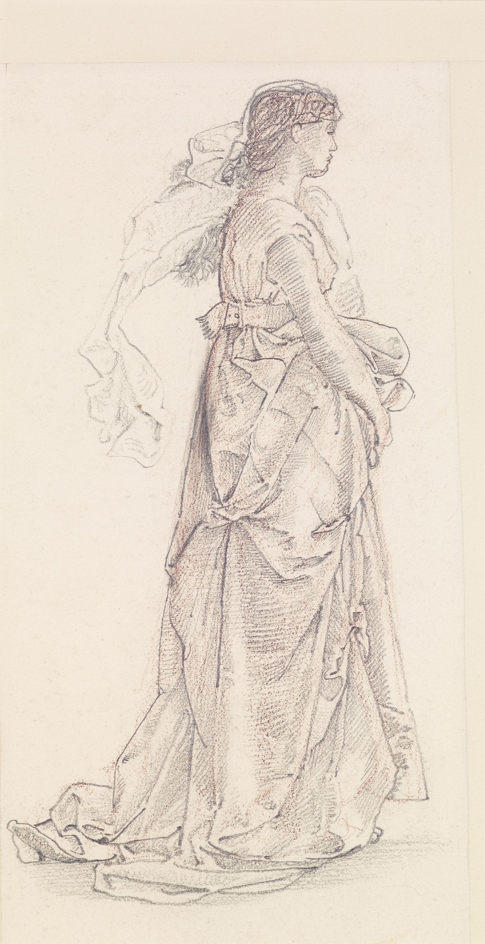 St George Series – Study of Female Attendant for ‘The Princess led to the Dragon’ II