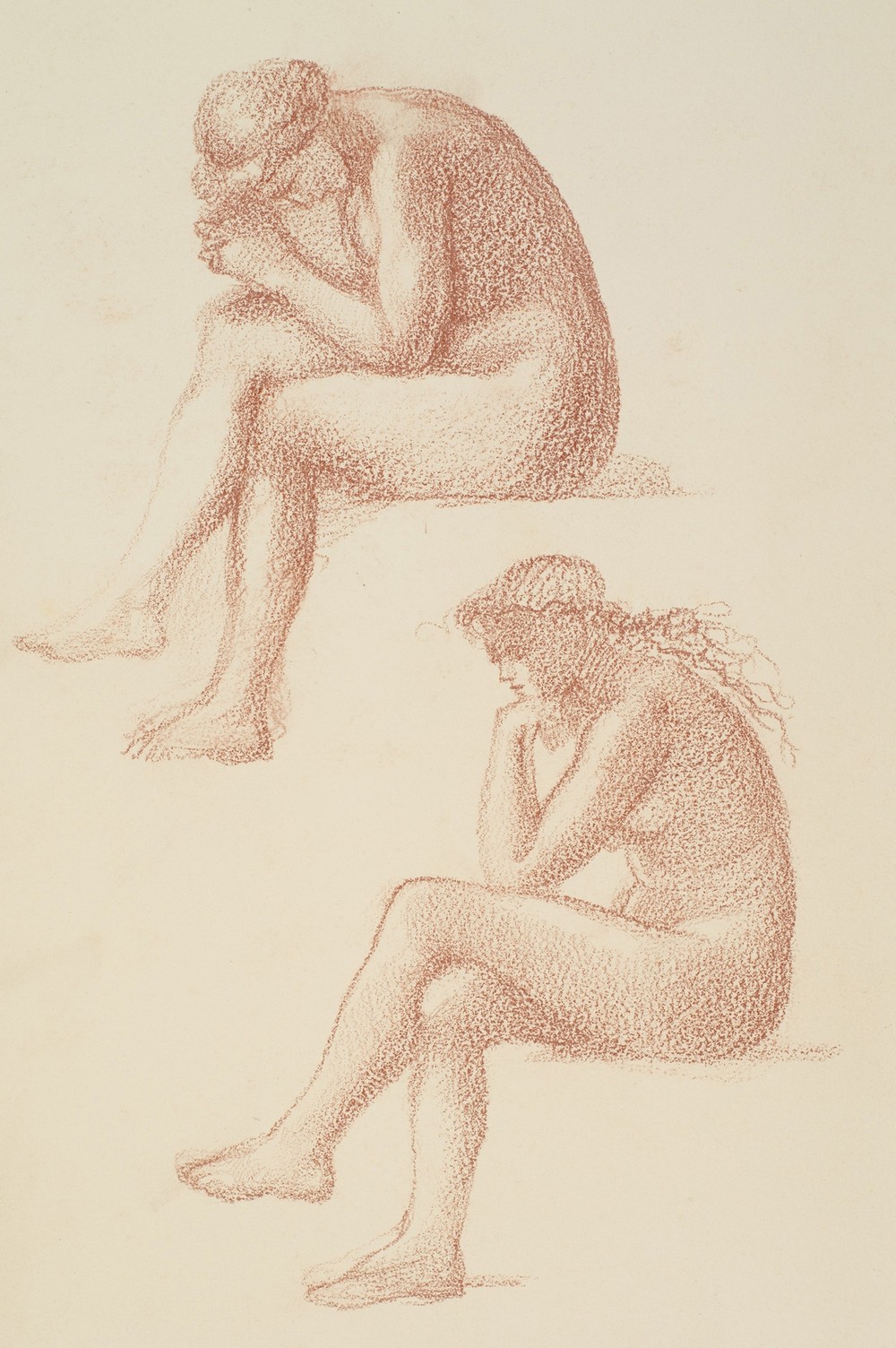 The Lament – Nude Female – Two Studies for the Figure on the Right
