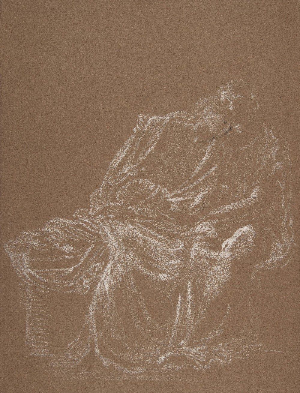 A Seated Couple, Embracing (ca. 1865)