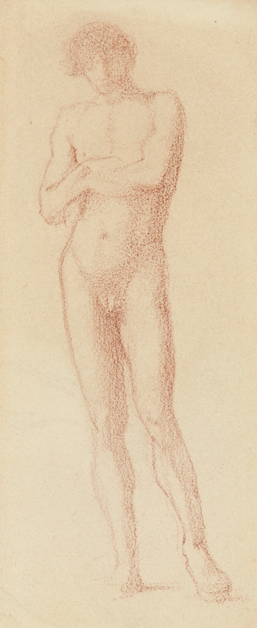 Study of a standing male nude