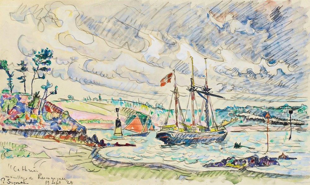 Cathrin À L’ancre, Mouillage De Kermarquer (Embouchure Du Trieux)