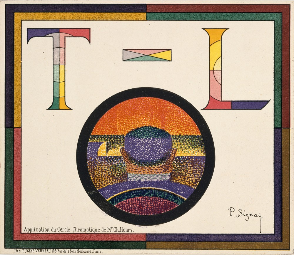 Application of Charles Henry’s Chromatic Circle; Théâtre-Libre playbill of January 31, 1889