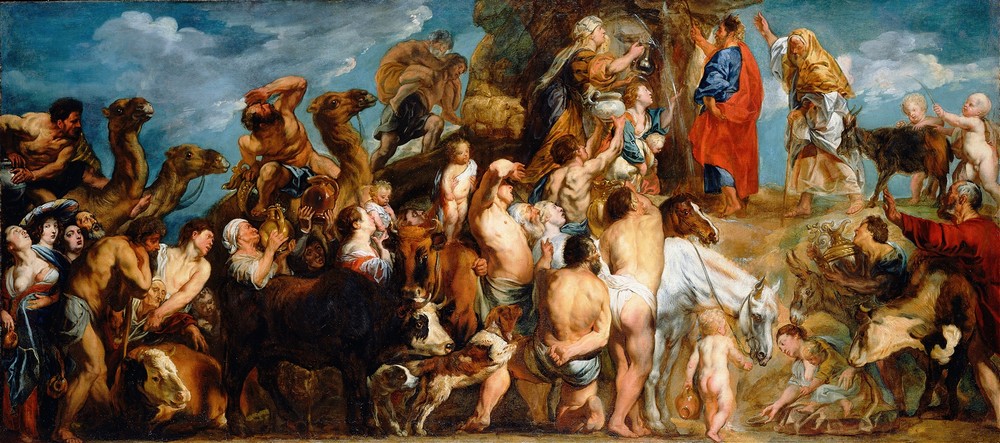 Moses Striking Water from the Rock