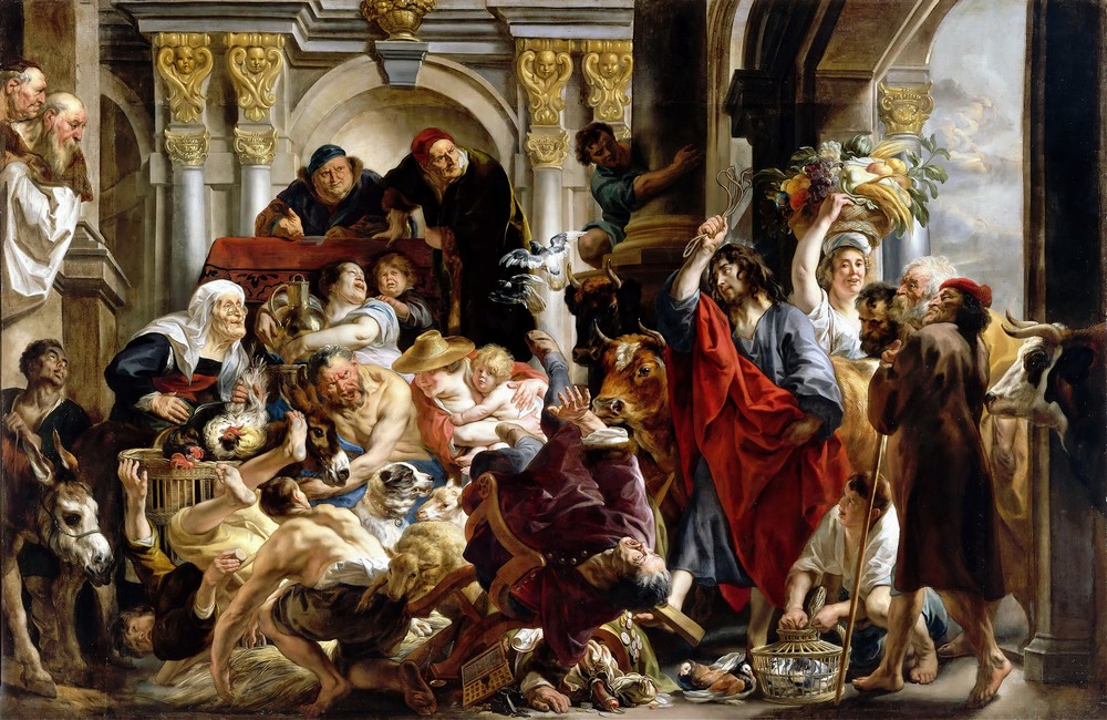 Jesus Driving The Merchants From The Temple (1645-50)