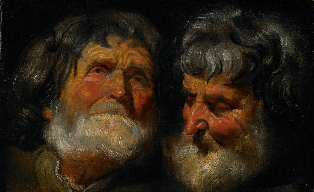 Two Studies of the Head of an Old Man (c. 1630)