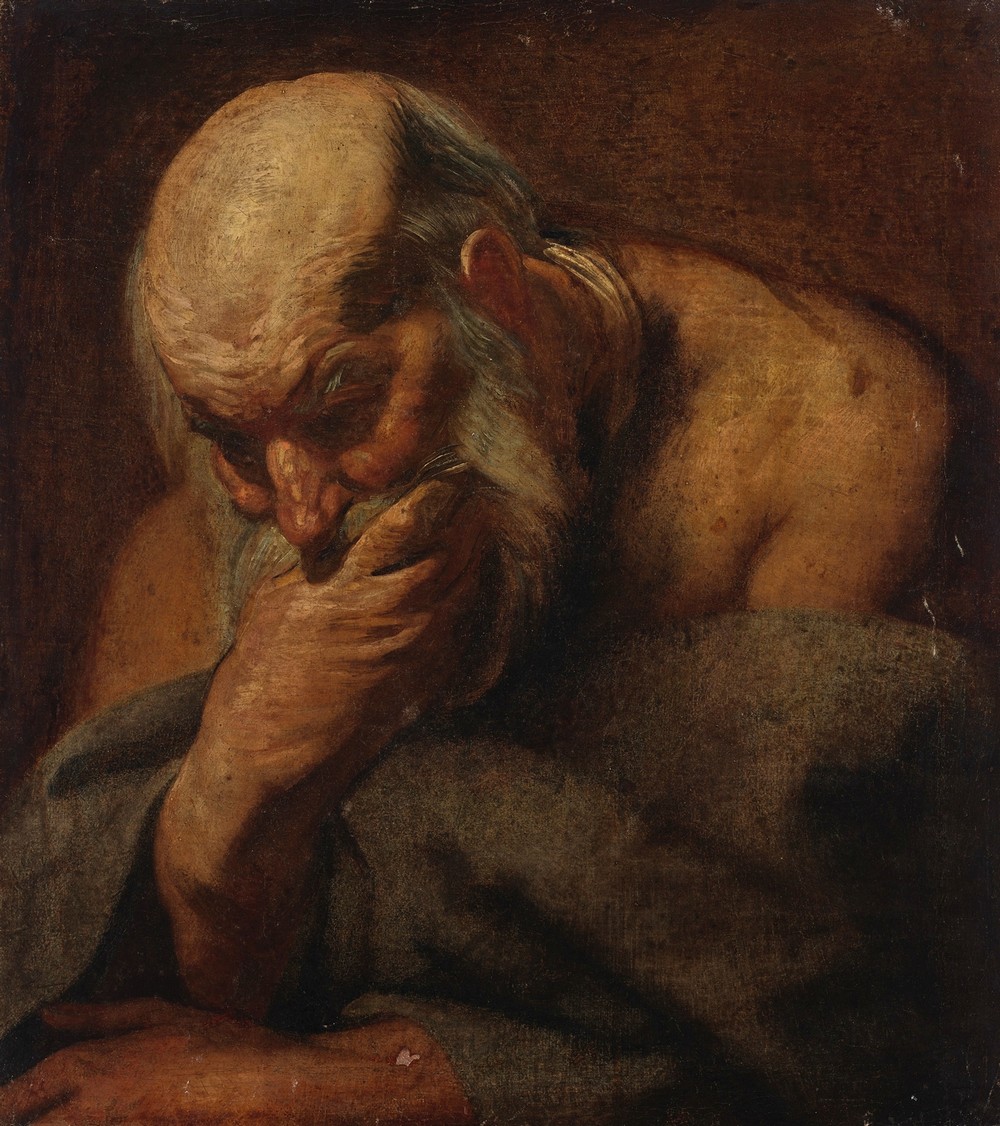 Head of a bearded man, possibly an apostle