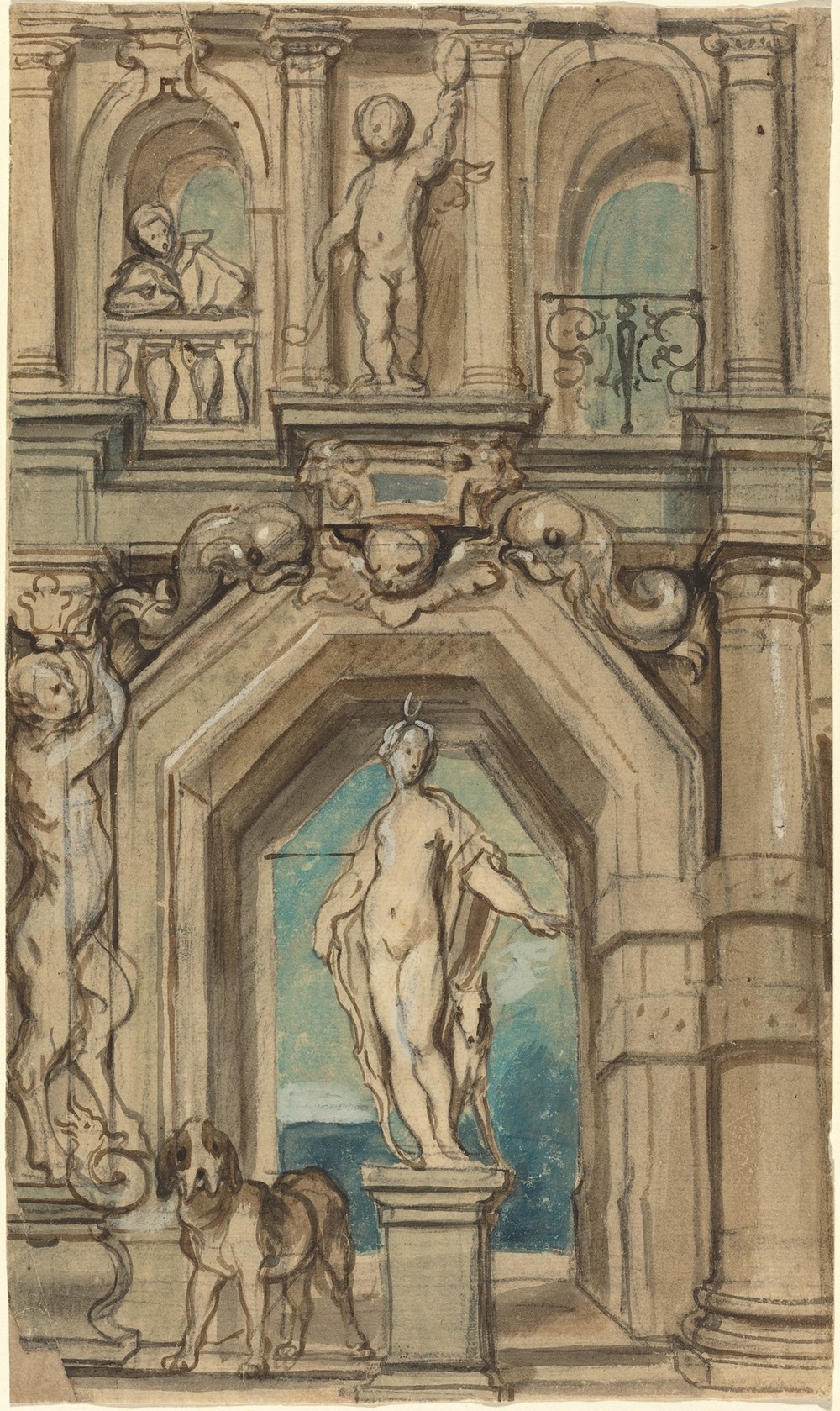 Design for a Wall Decoration (recto)