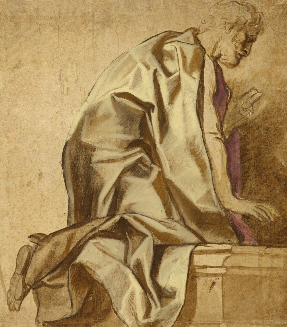 Man Kneeling, Facing Right