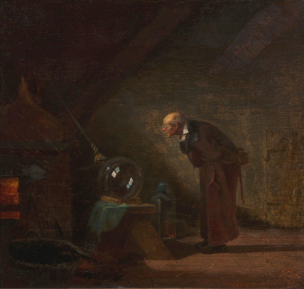 The alchemist (circa 1837)