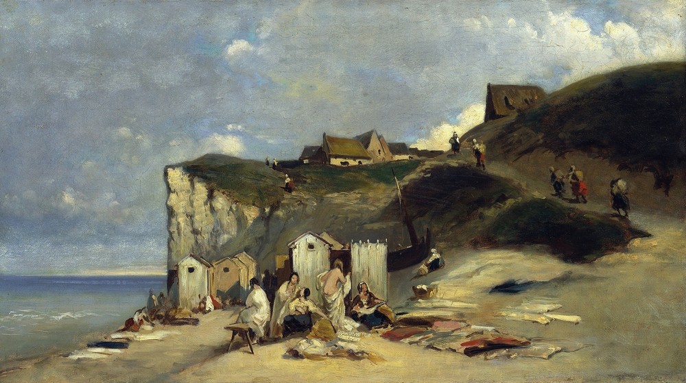 Woman bath in Dieppe I (circa 1857-1860)