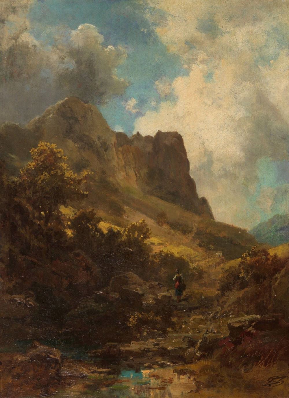 Talschlucht mit Sennerin