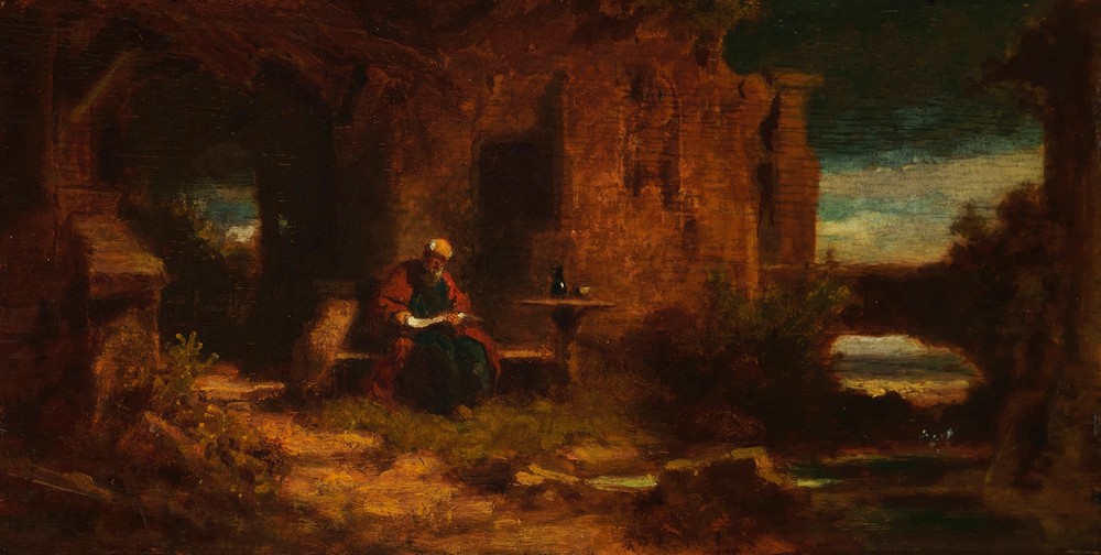 Einsiedler in der Dämmerung (Der Anachoret) (1870-75)