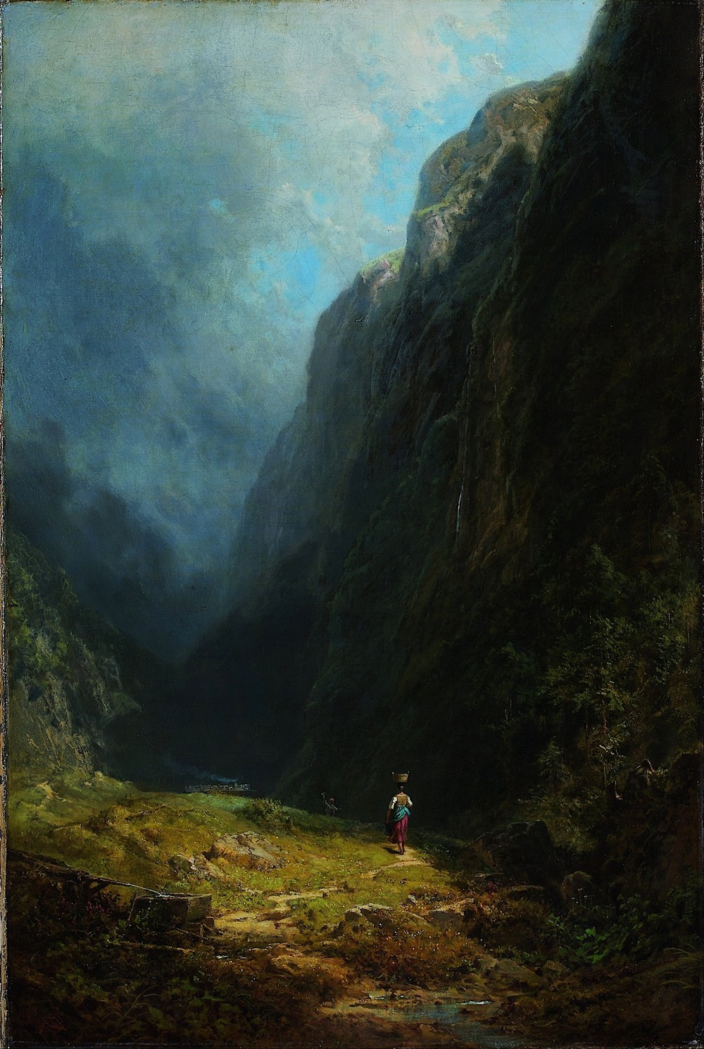 In the Alpine High Valley (Landscape with Mt. Wendelstein) (circa 1871)