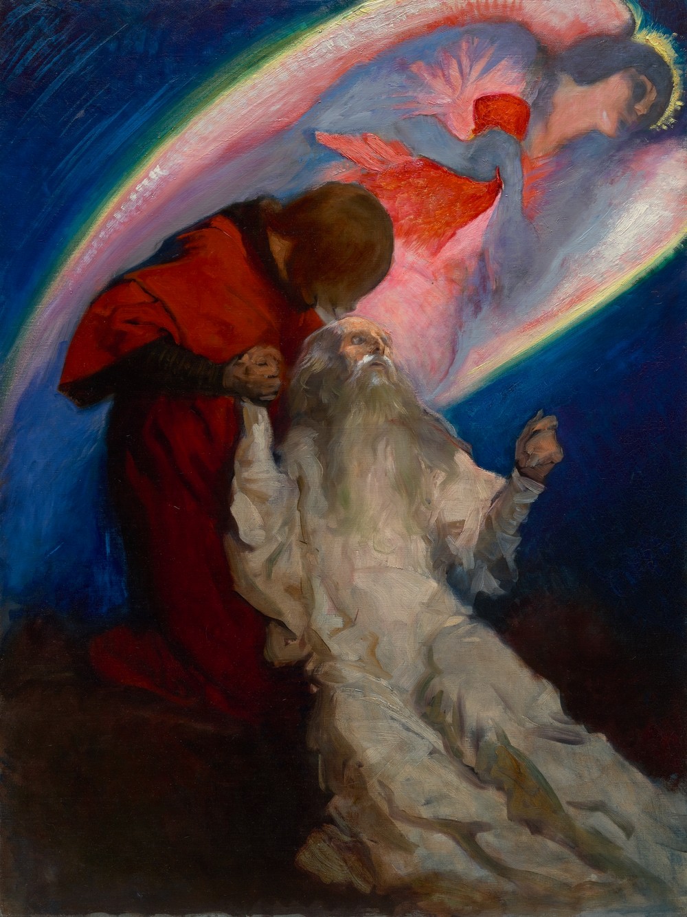 Study for Amfortas Released by Galahad, in The Quest and Achievement of the Holy Grail (ca. 1893–1901)