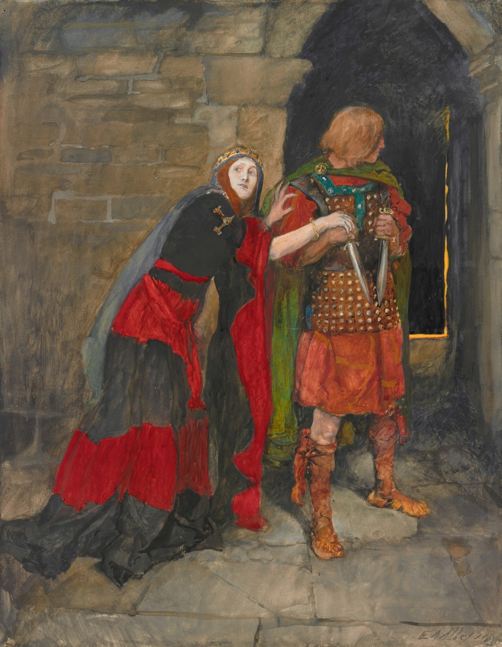 Lady Macbeth; ‘“Infirm of purpose! Give me the daggers…,’ Act II, Scene II, Macbeth