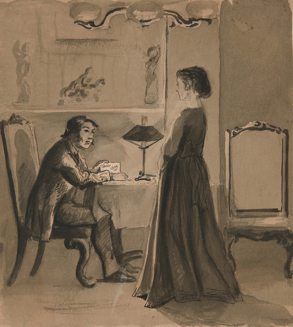 Man and woman in an interior