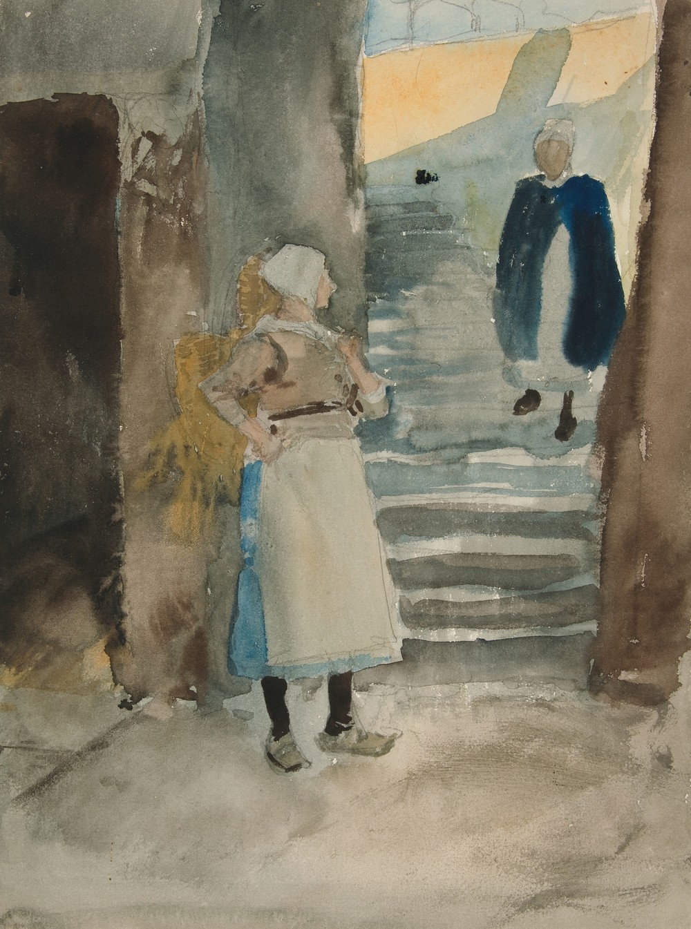Street Scene with Two Fishwives
