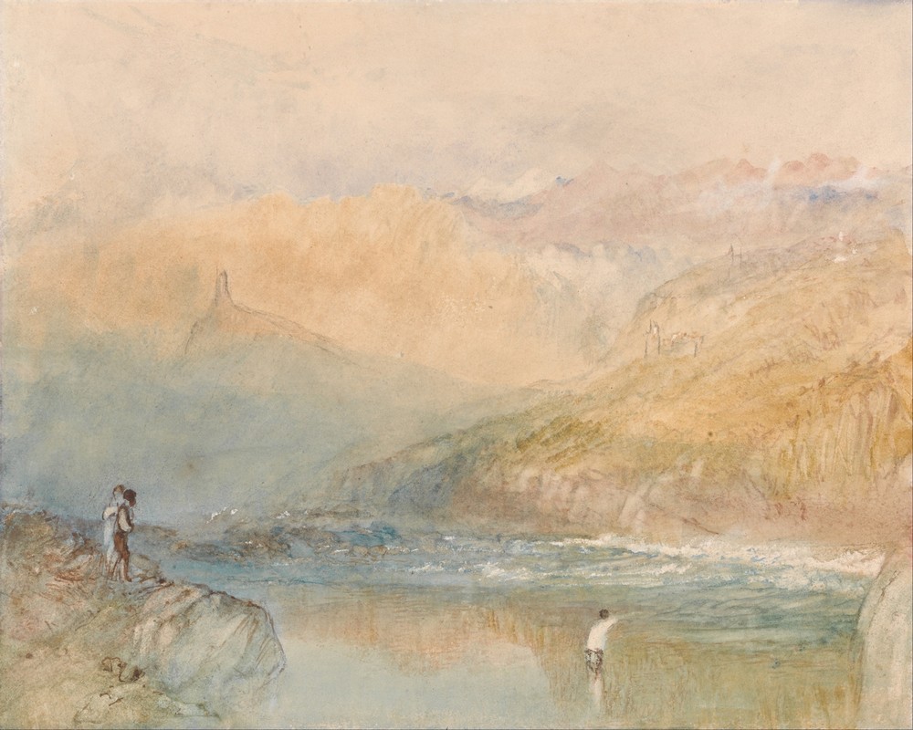On the Mosell, Near Traben Trarbach (ca. 1841)