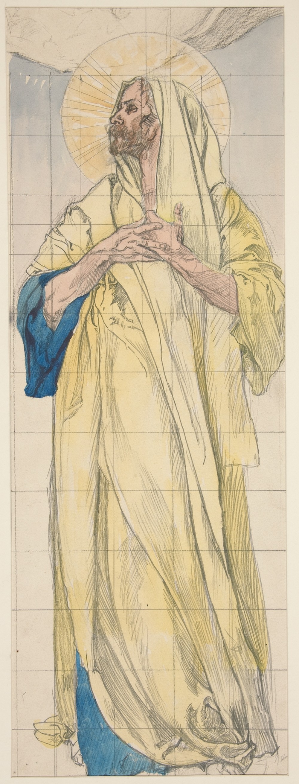 Study for Louis Comfort Tiffany’s center window for ‘Children’s Window’, St. Peter’s Church, Morristown, NJ
