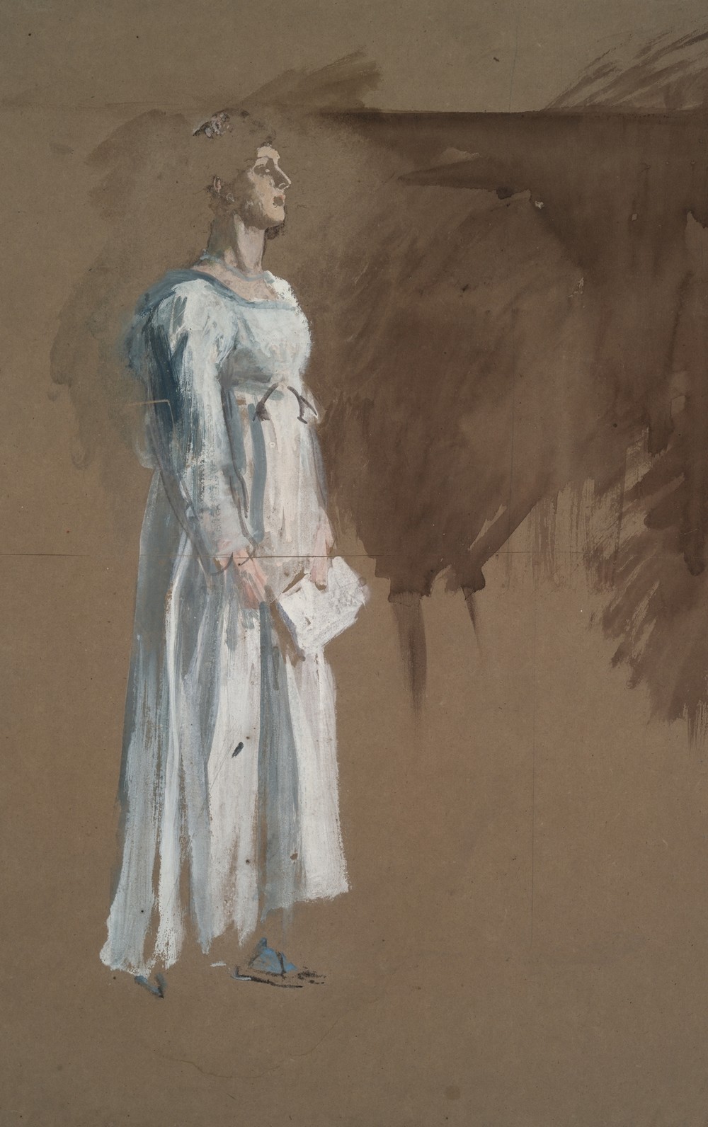 A figure in classical dress