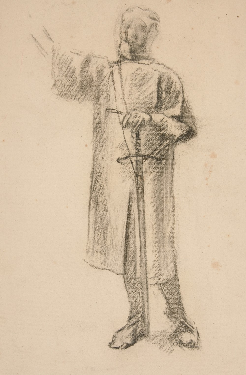 Figure study for ‘Crusaders Sighting Jerusalem’